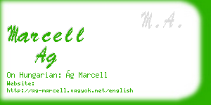 marcell ag business card